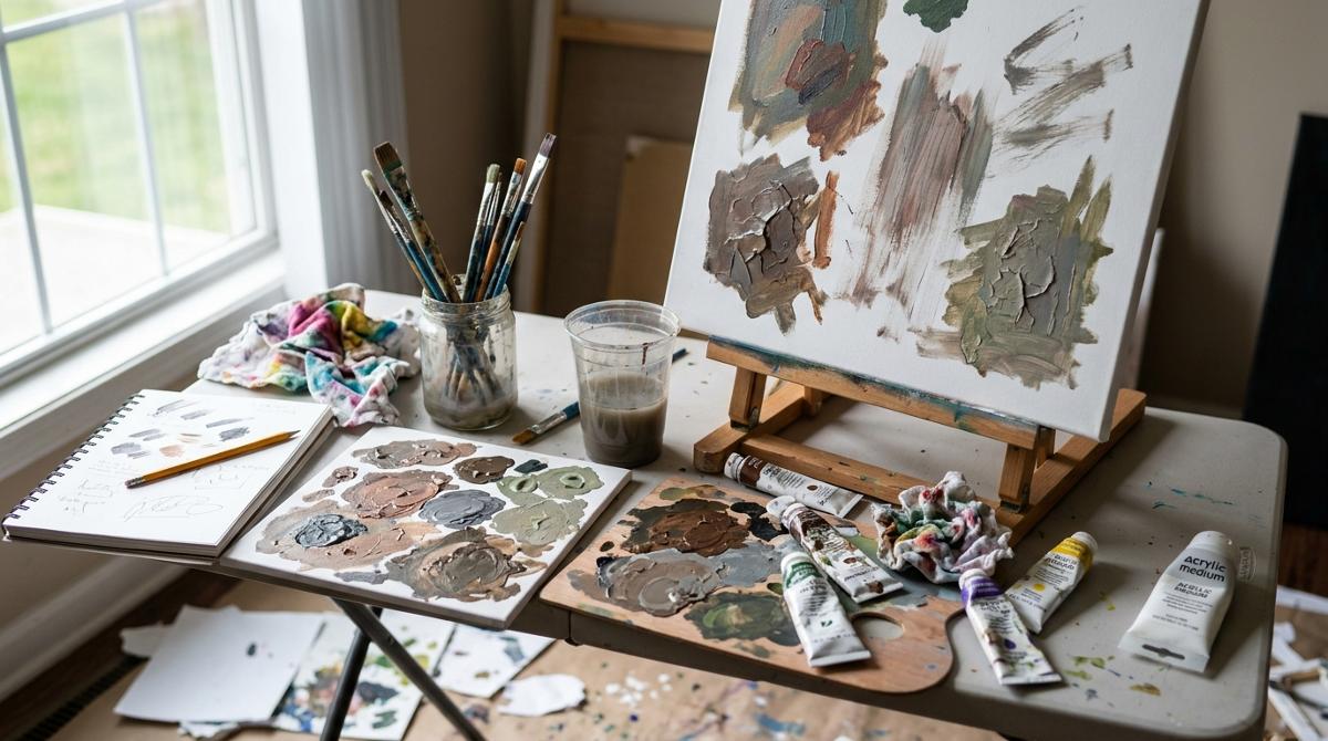 6 Acrylic Painting Mistakes That Hold Beginners Back — photo in a real-life setting