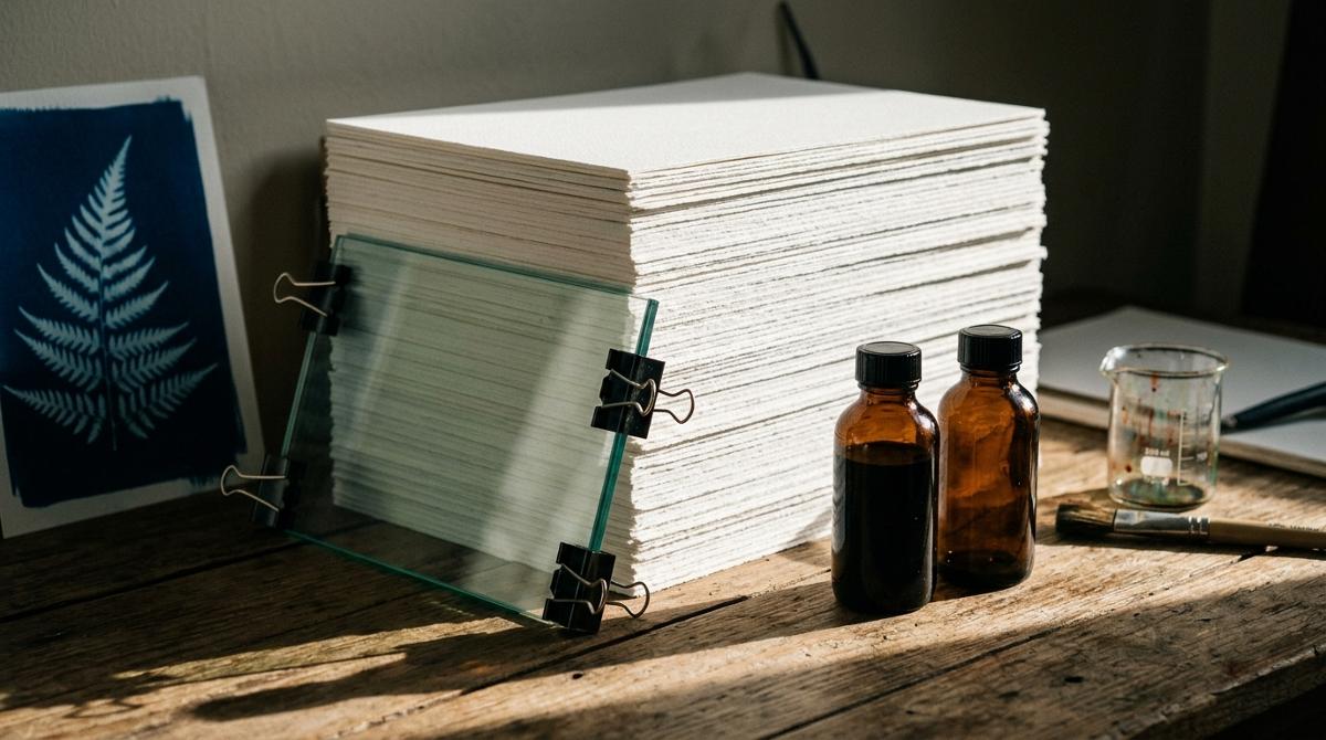 A Cyanotype Setup Under €40 — photo in a real-life setting