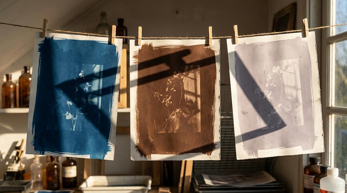 Cyanotype vs Van Dyke Brown vs Salt Print