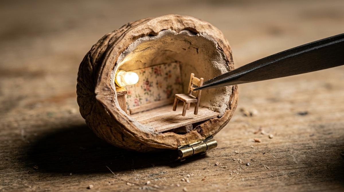 Whole Rooms Inside a Walnut Shell: How Miniaturists Pull It Off