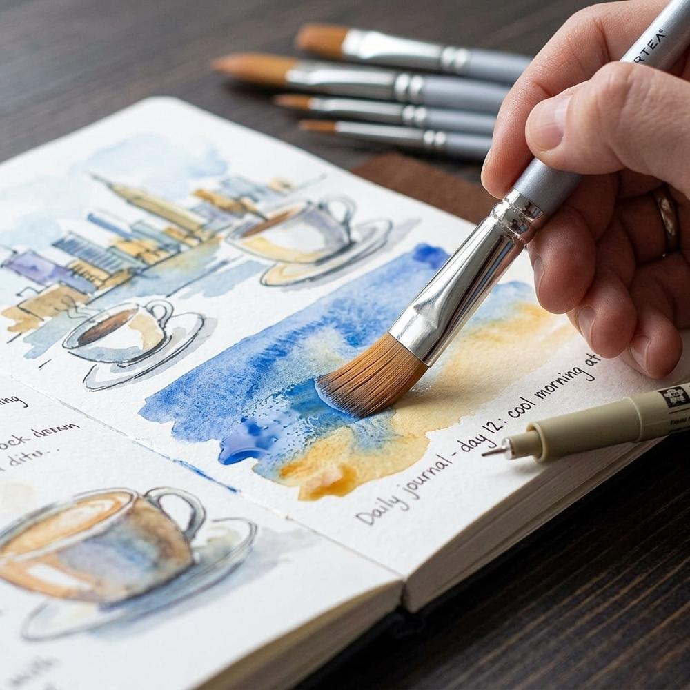 Premium Watercolor Brush Set
