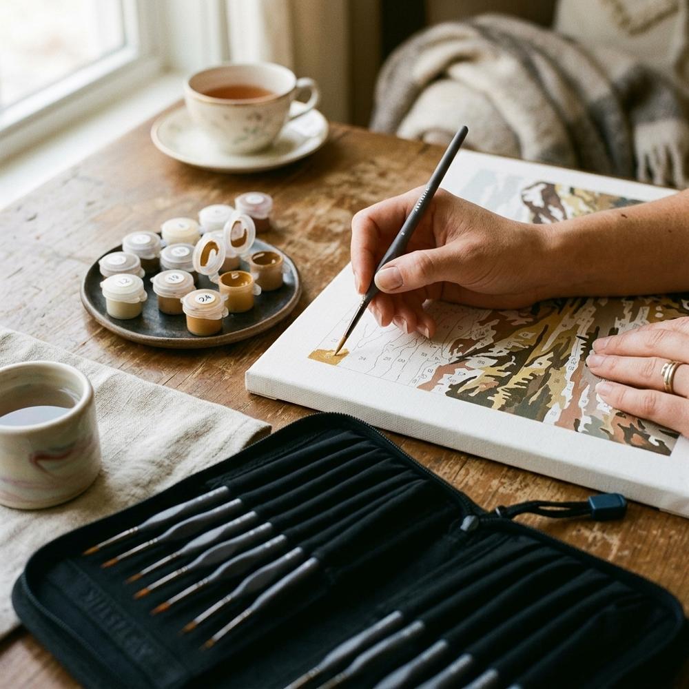 Precision Miniature Paint Brush Set