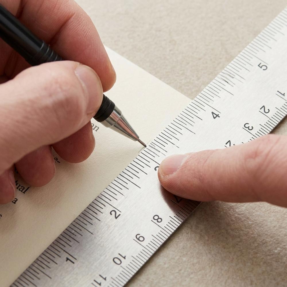 Durable Dual-Scale Metal Ruler