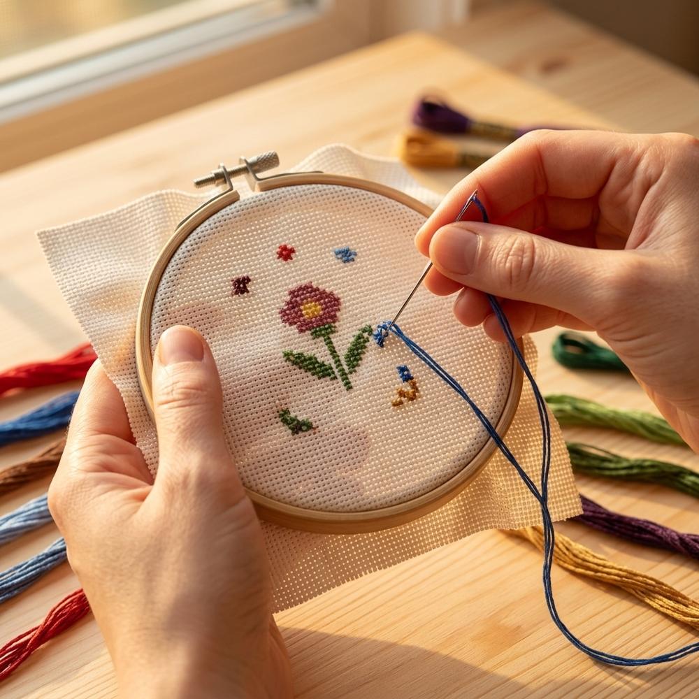 Colorful Embroidery Thread Pack
