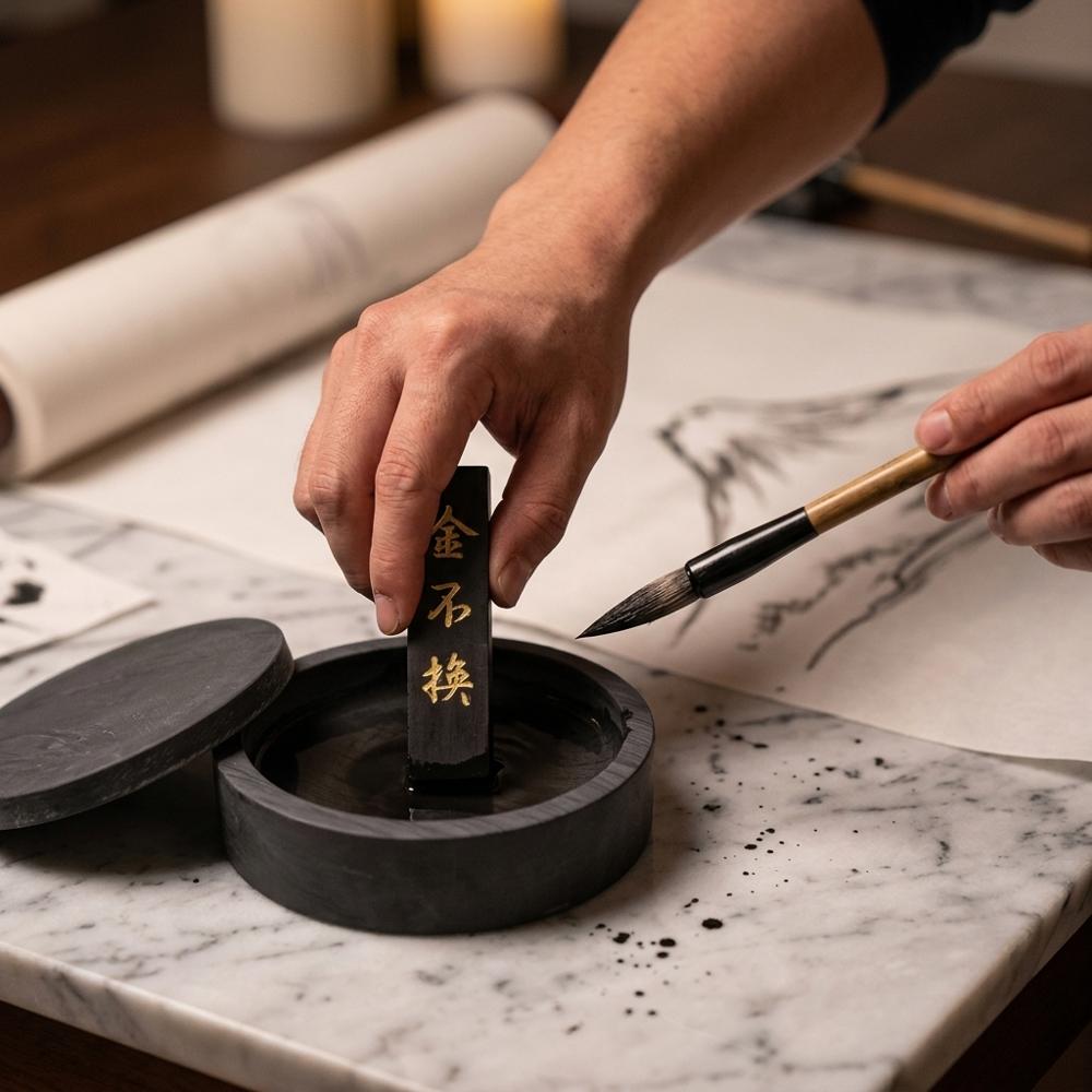 Traditional Chinese Calligraphy Ink Stone