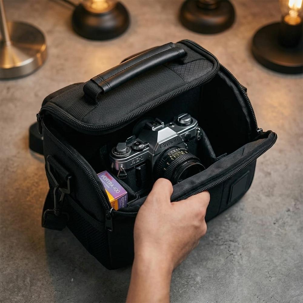 Compact Padded Camera Carrying Case