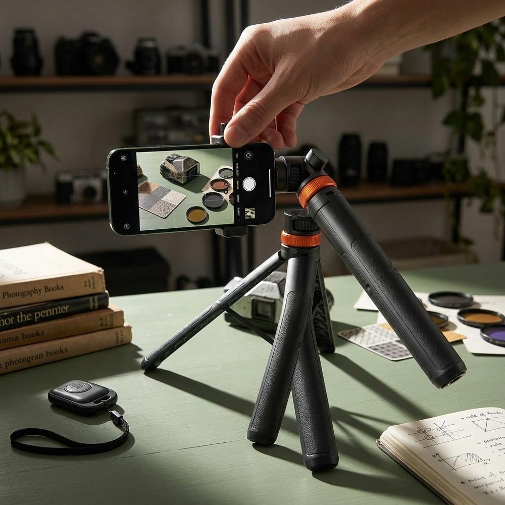 Adjustable Phone Tripod with Remote