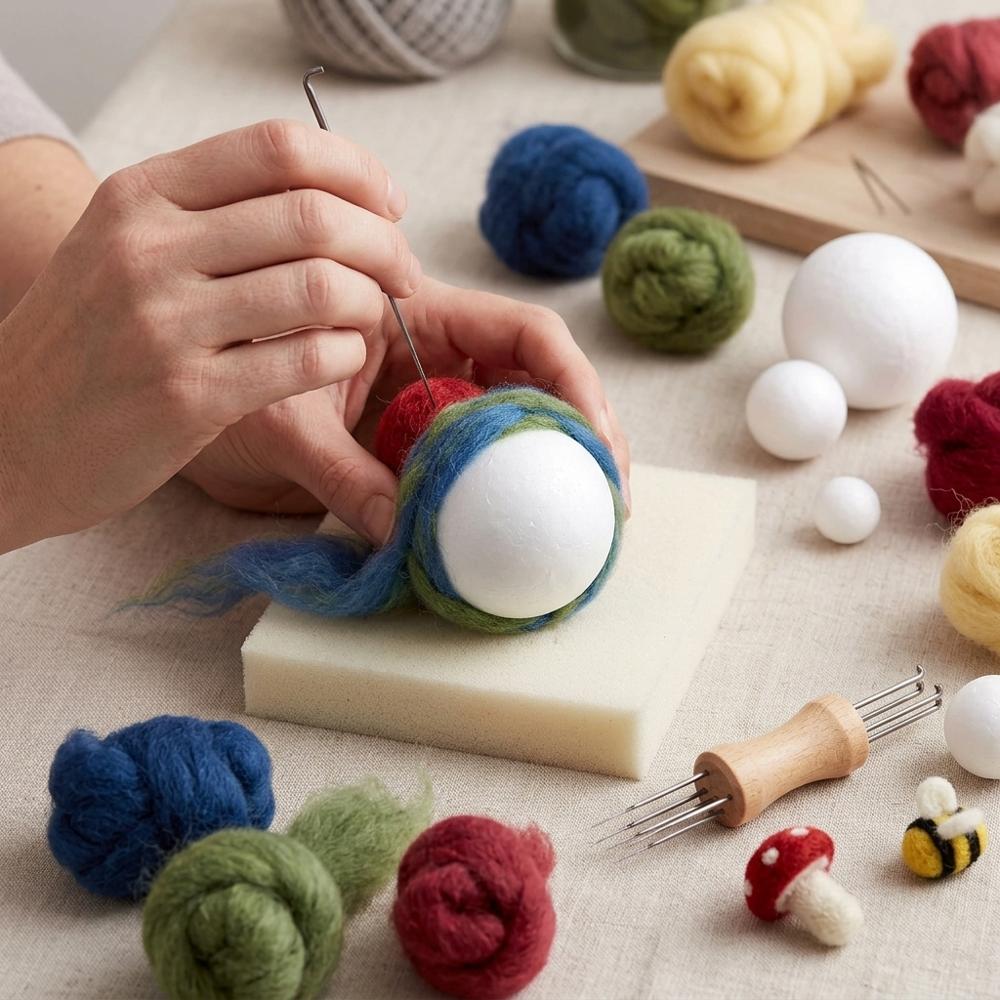 Multi-Size Craft Foam Balls Set