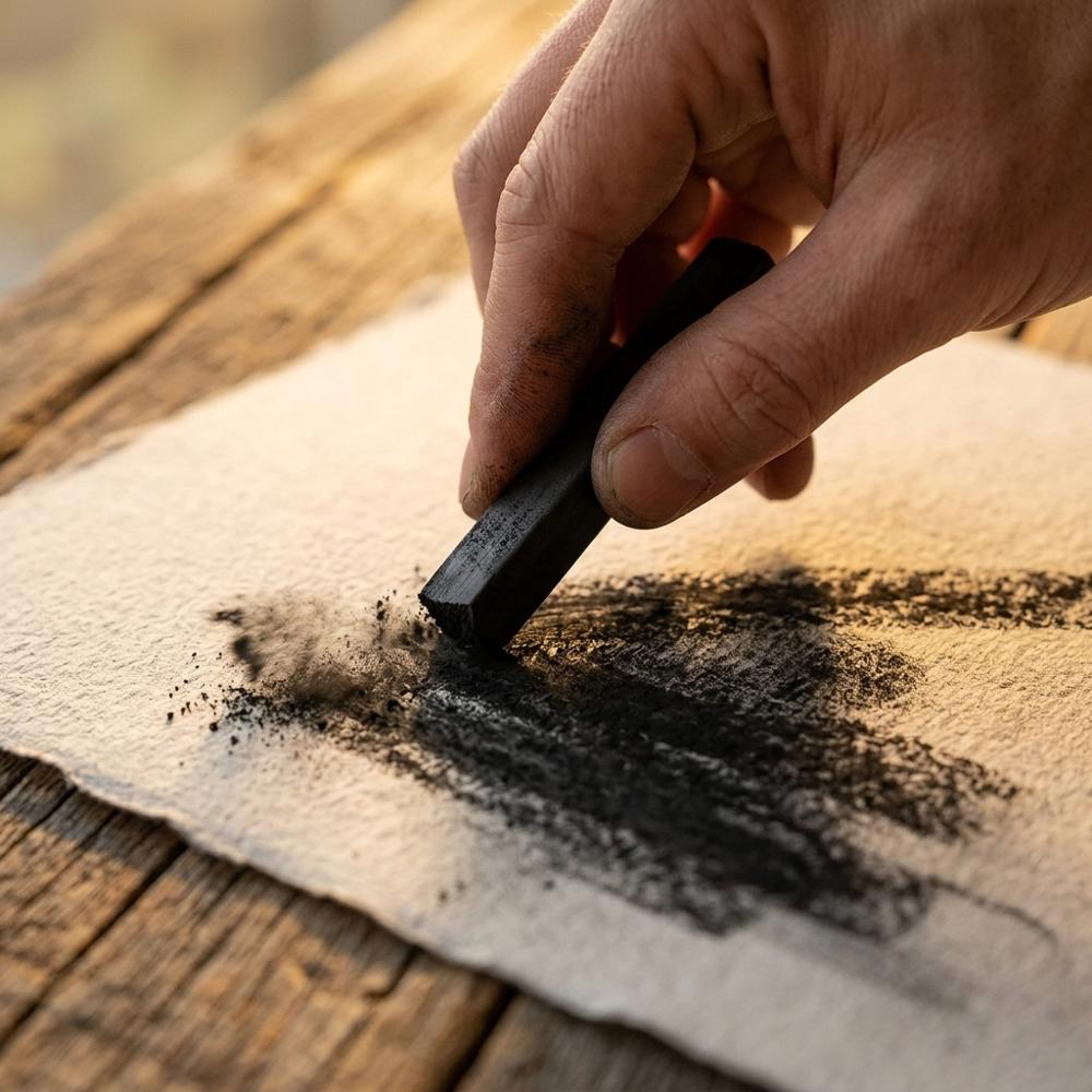 Soft Compressed Charcoal Drawing Sticks