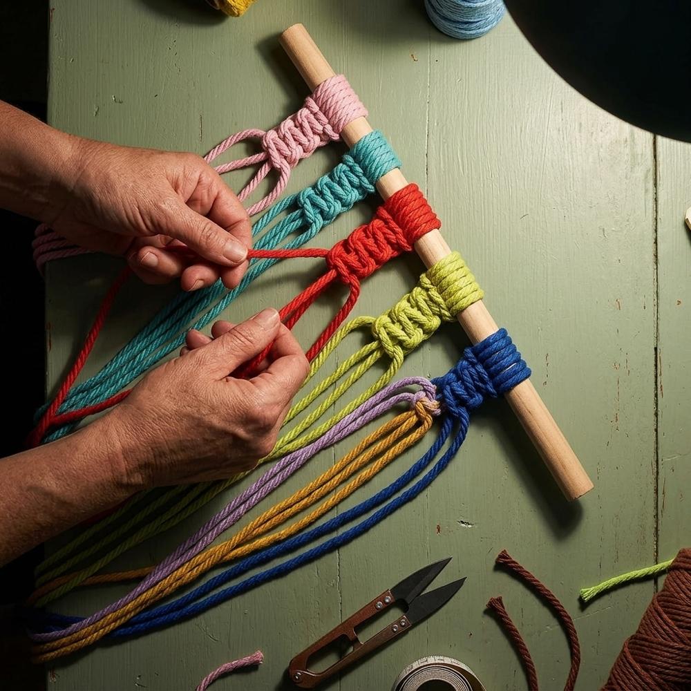 Colorful Cotton Macramé Cord Kit
