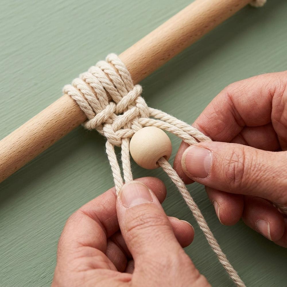 Natural Wooden Craft Beads Set