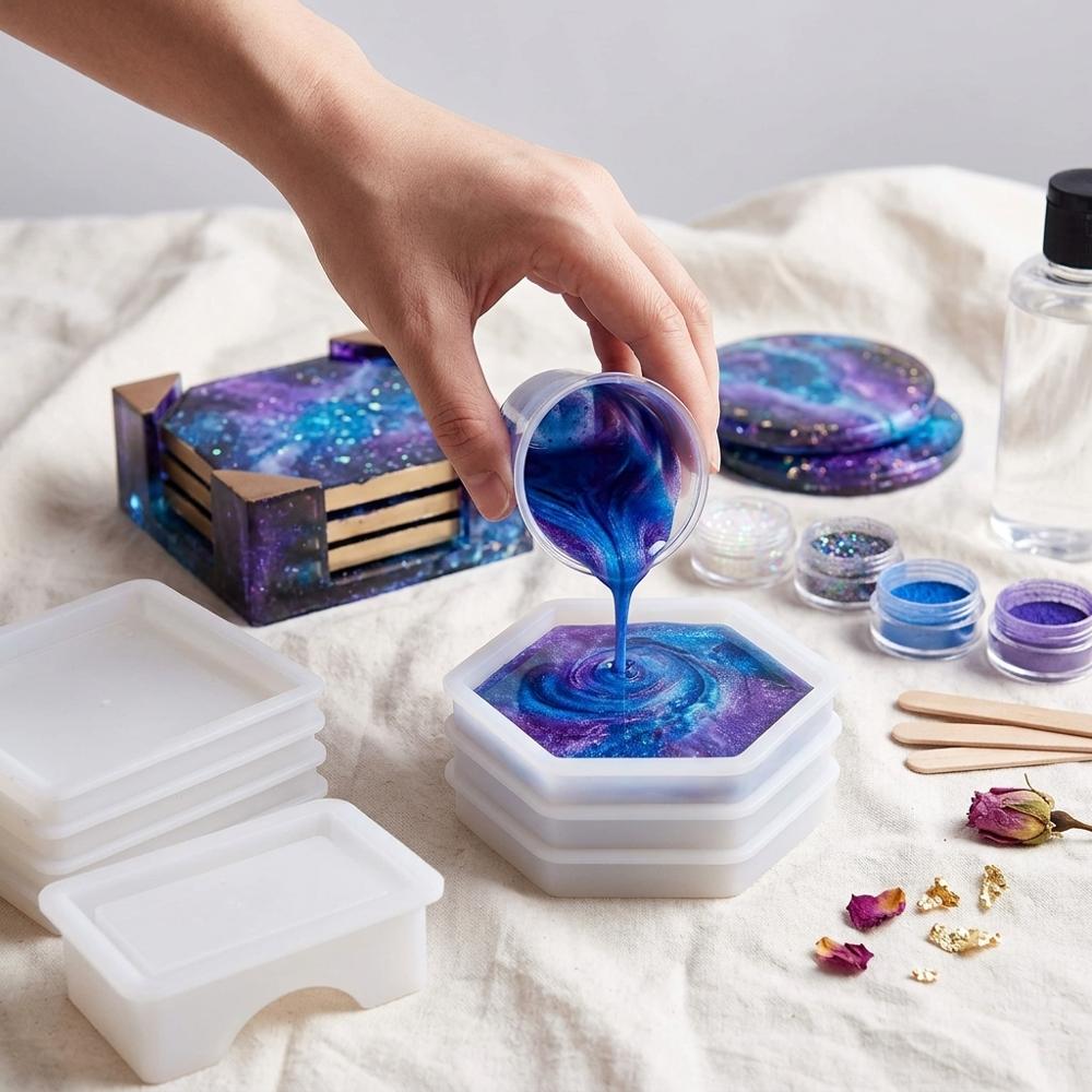 Multi-Shape Resin Coaster Mold Set
