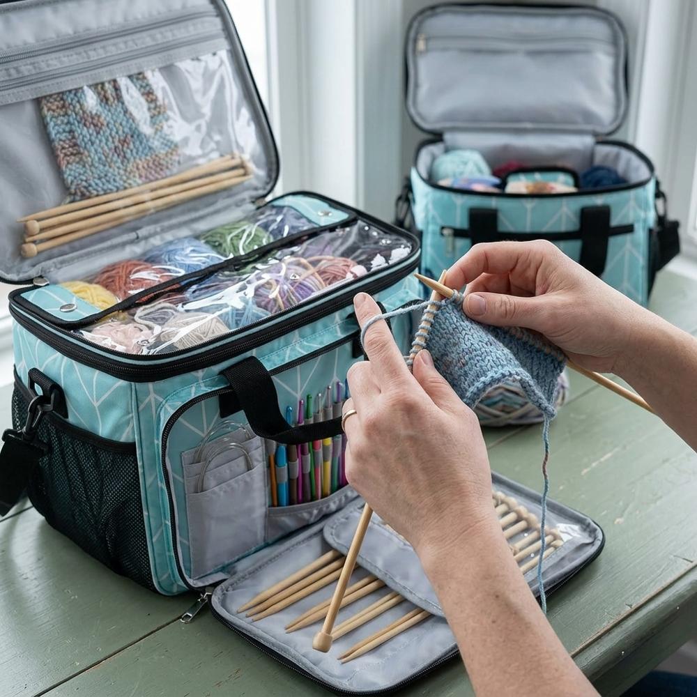 Organized Yarn Storage Tote