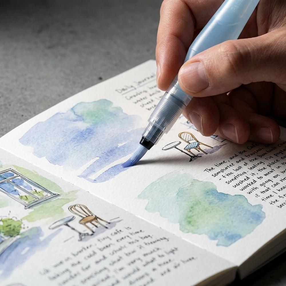 Set of Watercolor Paint Brushes