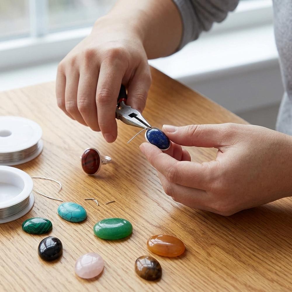 Oval Gemstone Cabochon Set