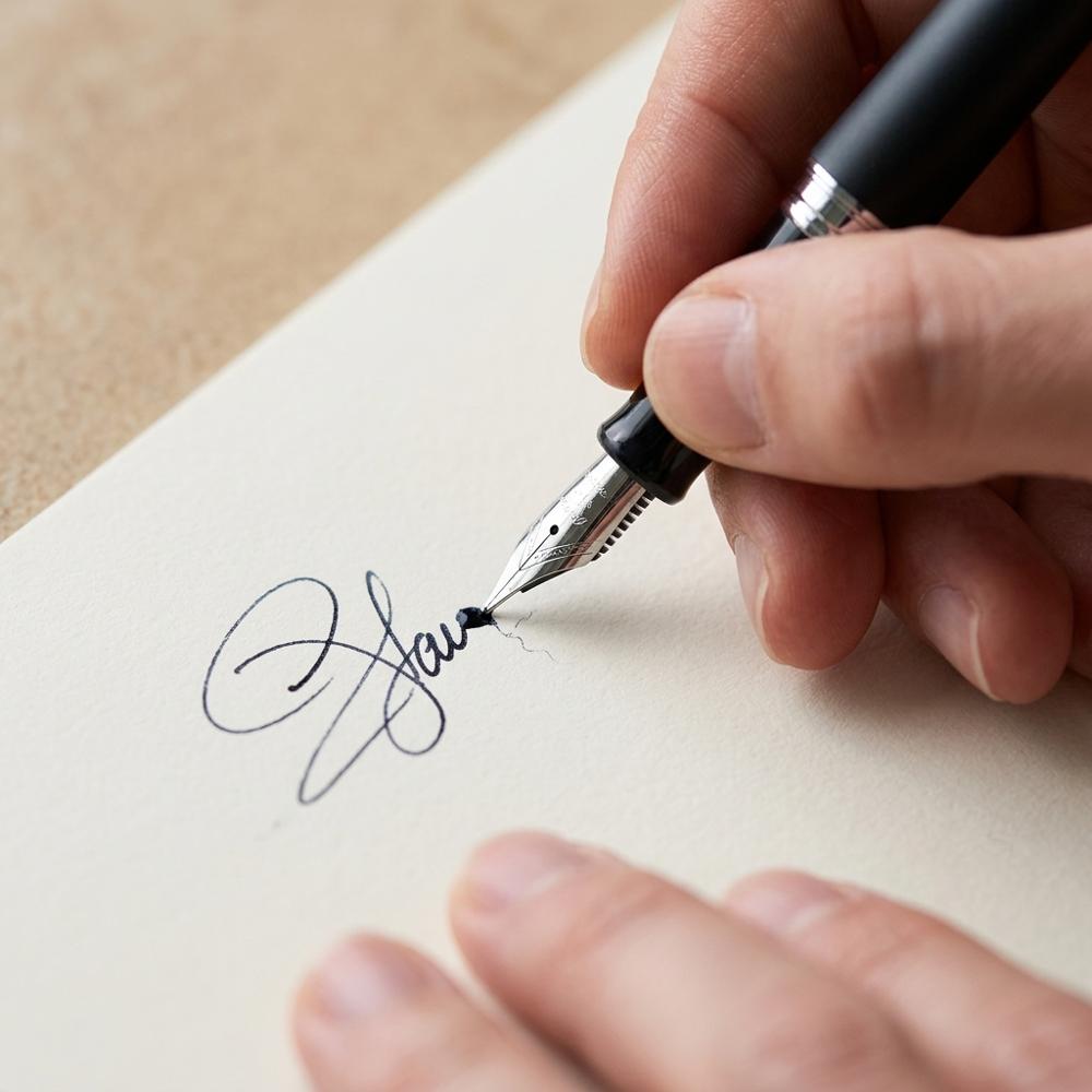 Elegant Fountain Pen With Stub Nib
