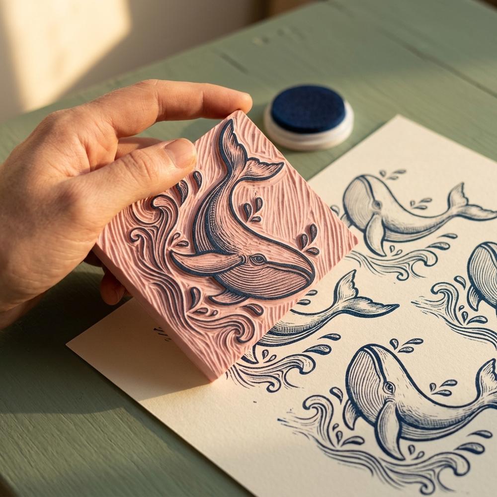 Set of Linoleum Print Blocks