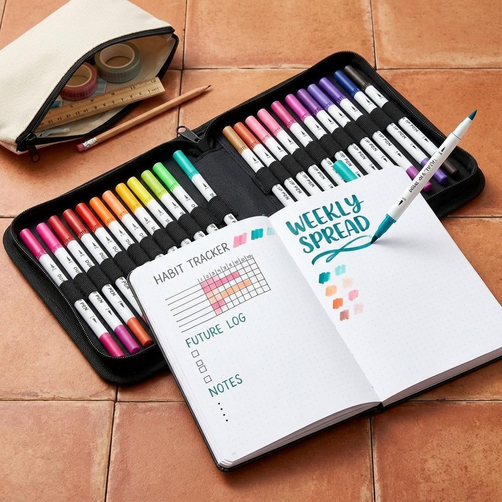 Dual Tip Brush Pen Set