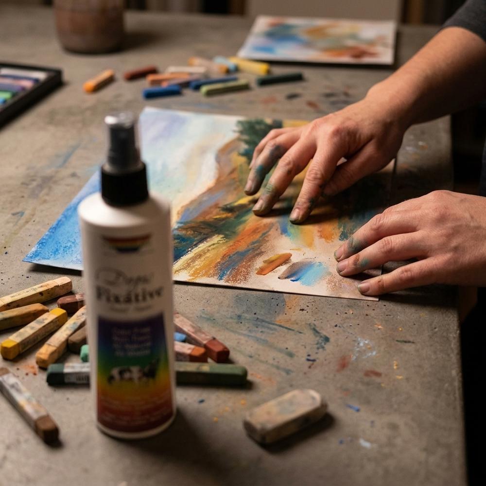 Long-Lasting Art Fixative Spray