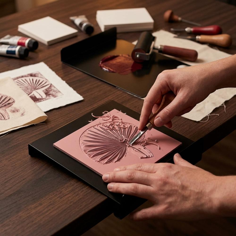Block Printing Carving Station