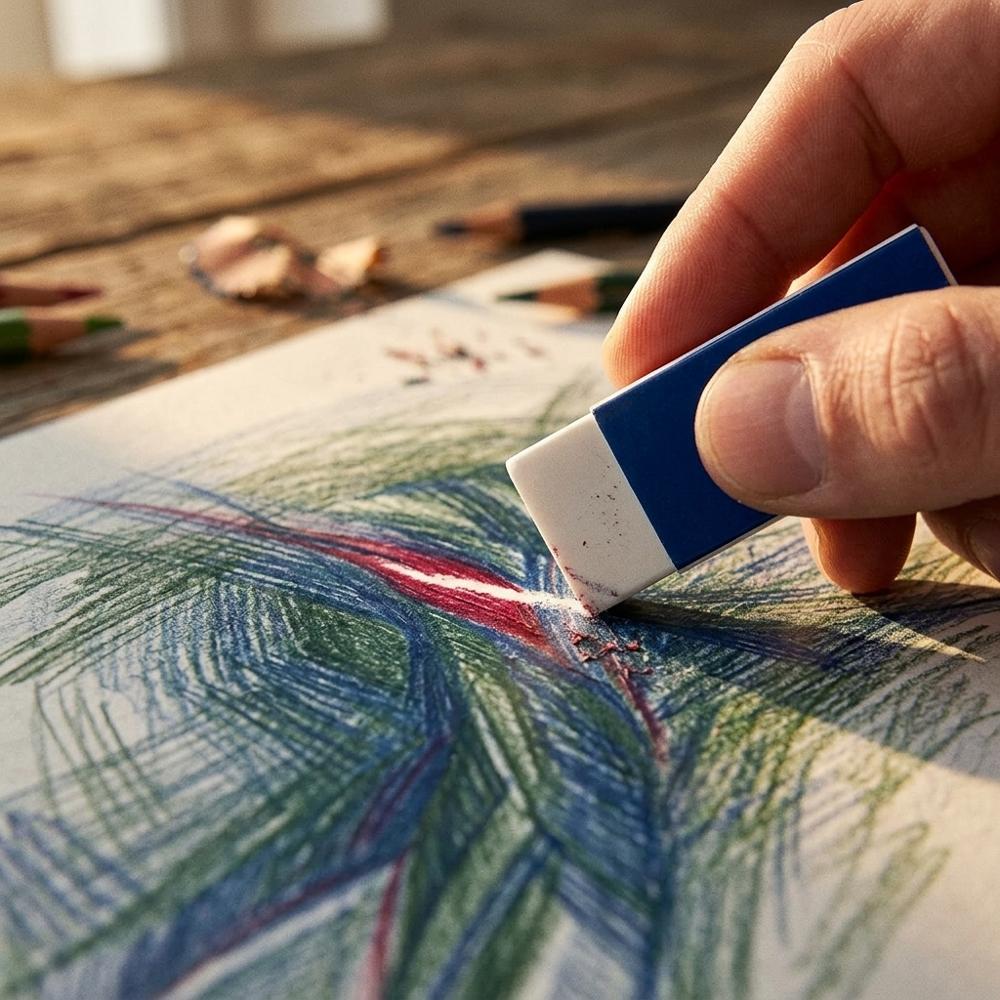 Set of Durable Vinyl Erasers