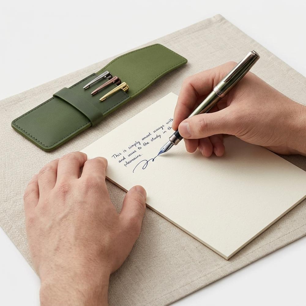 Premium Leather Pen Case