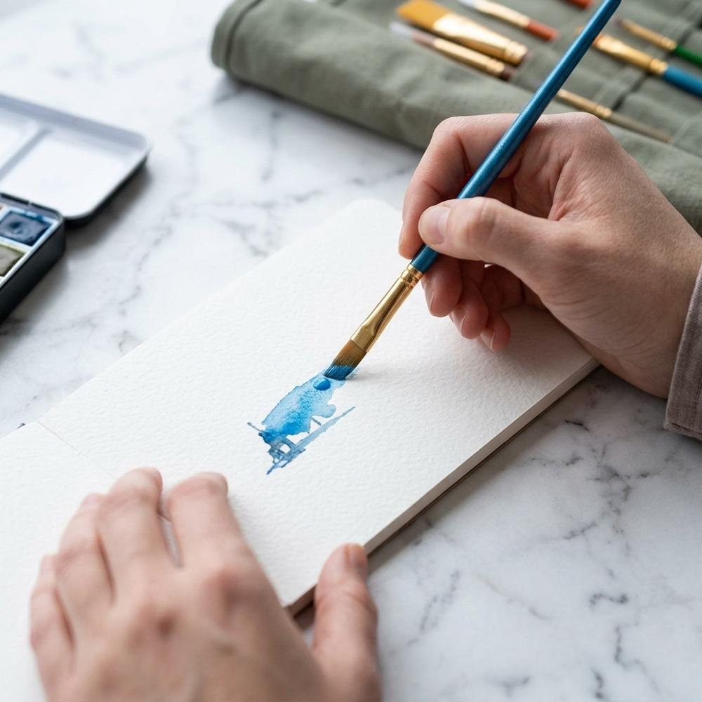 Portable Brush and Pen Organizer