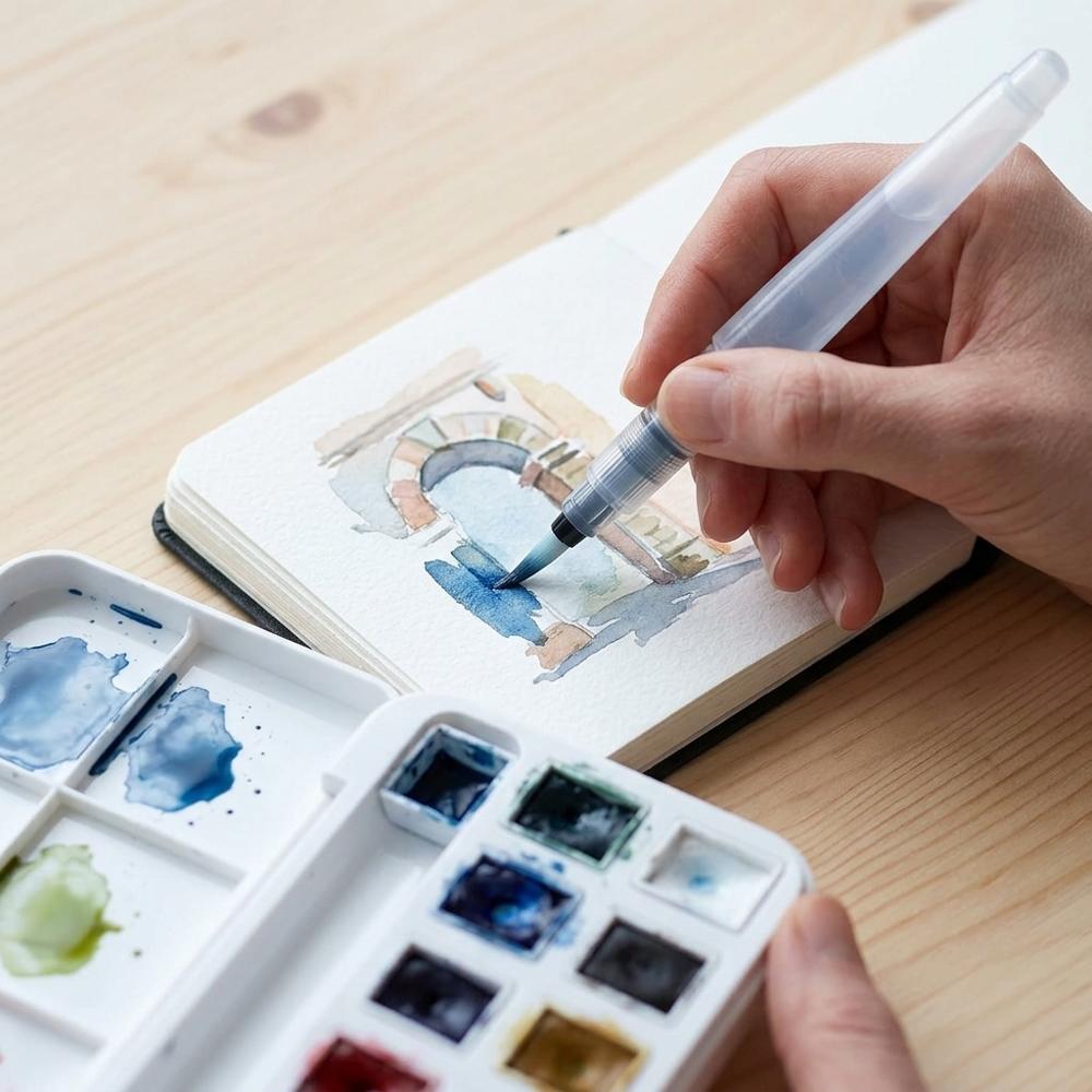 Portable Watercolor Paint Set