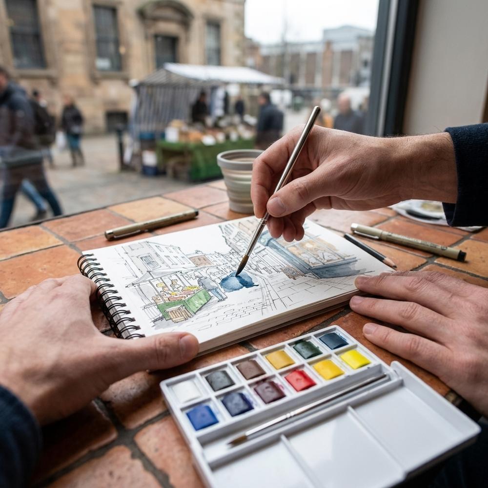 Compact Watercolor Paint Set