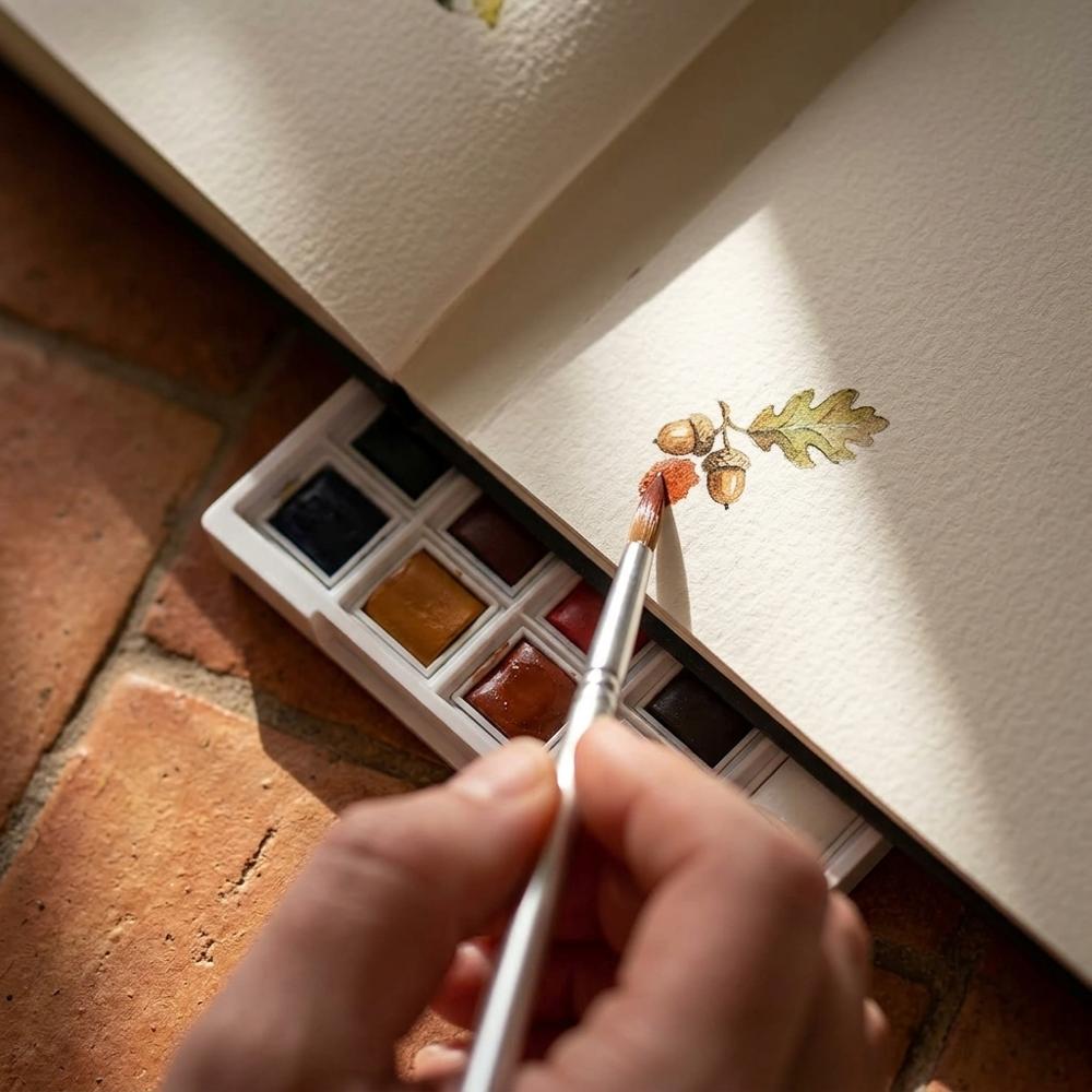 Portable Watercolor Paint Set