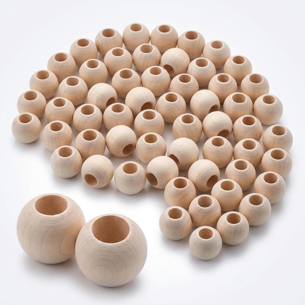 Natural Wooden Craft Beads