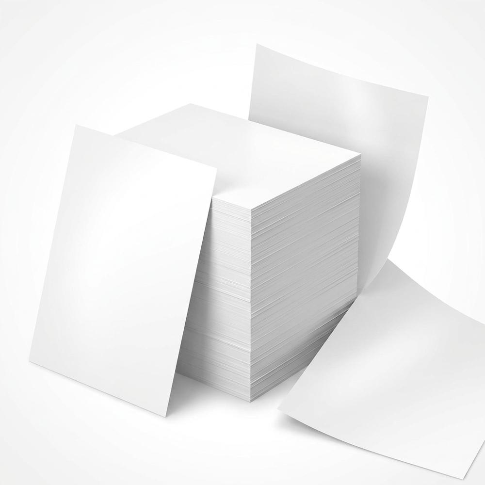 Smooth heavyweight white cardstock for sturdy card bases