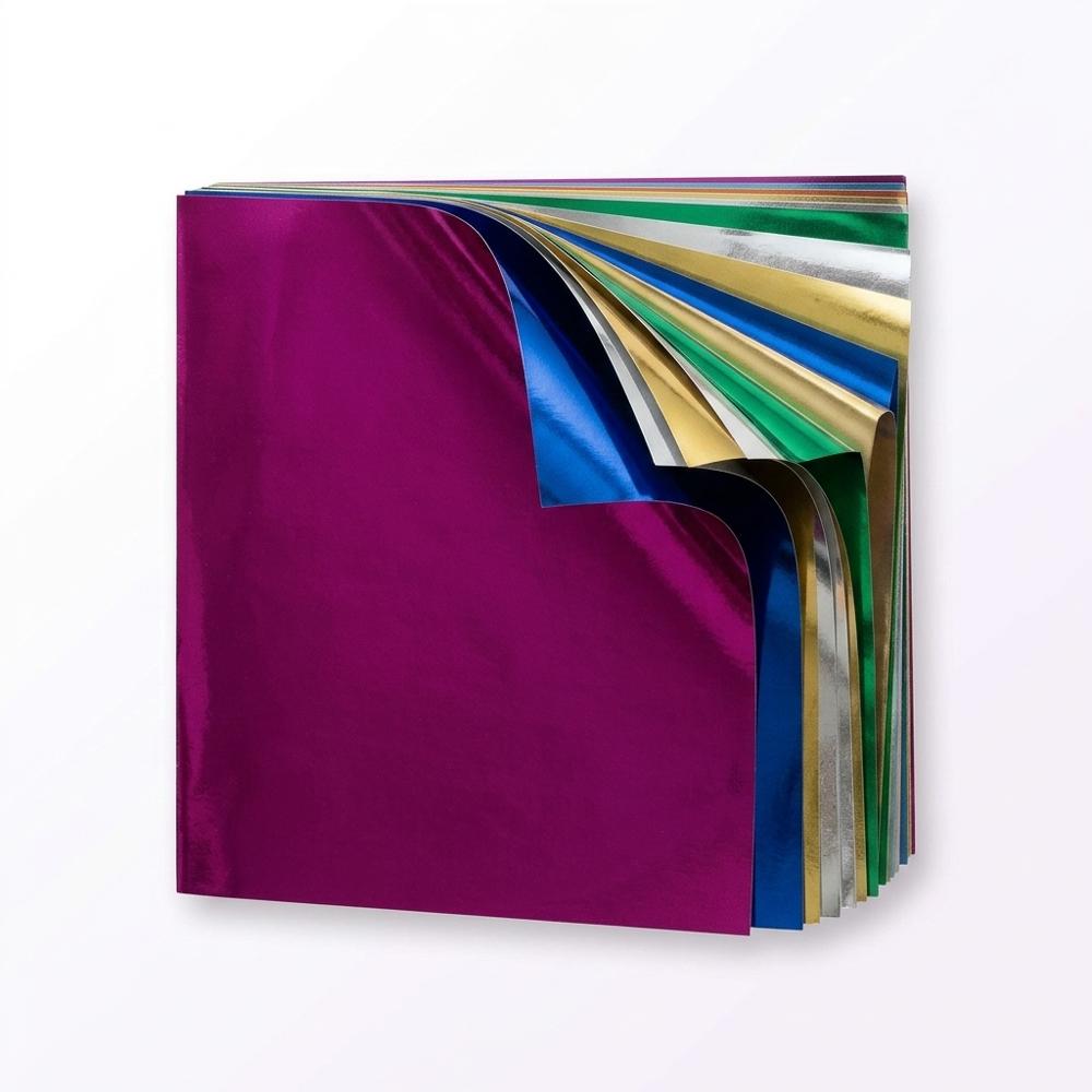 Shiny Foil Origami Paper Set