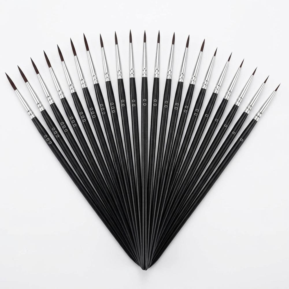 fine detail paint brushes for miniature furniture and trim