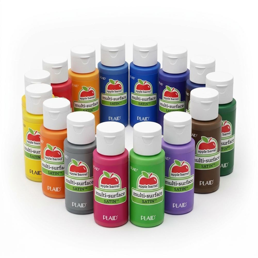 acrylic craft paint set for miniature walls, floors and furniture