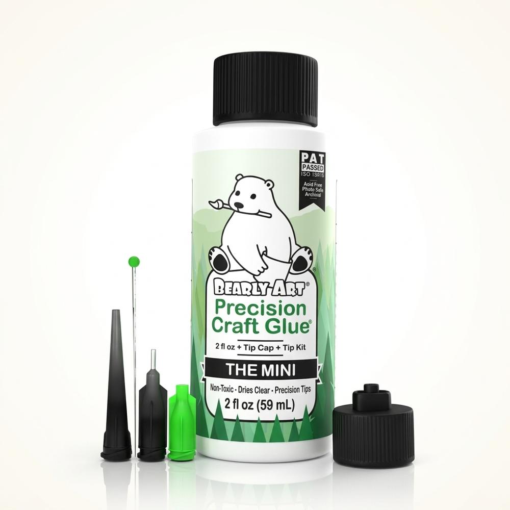 Precision-tip clear-drying glue for sealing coil ends