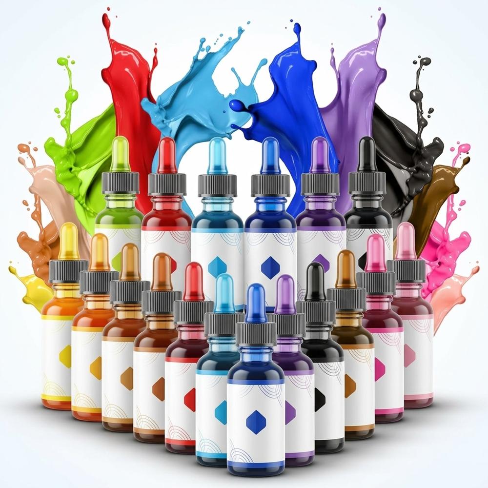 concentrated gel food colouring set for tinting royal icing