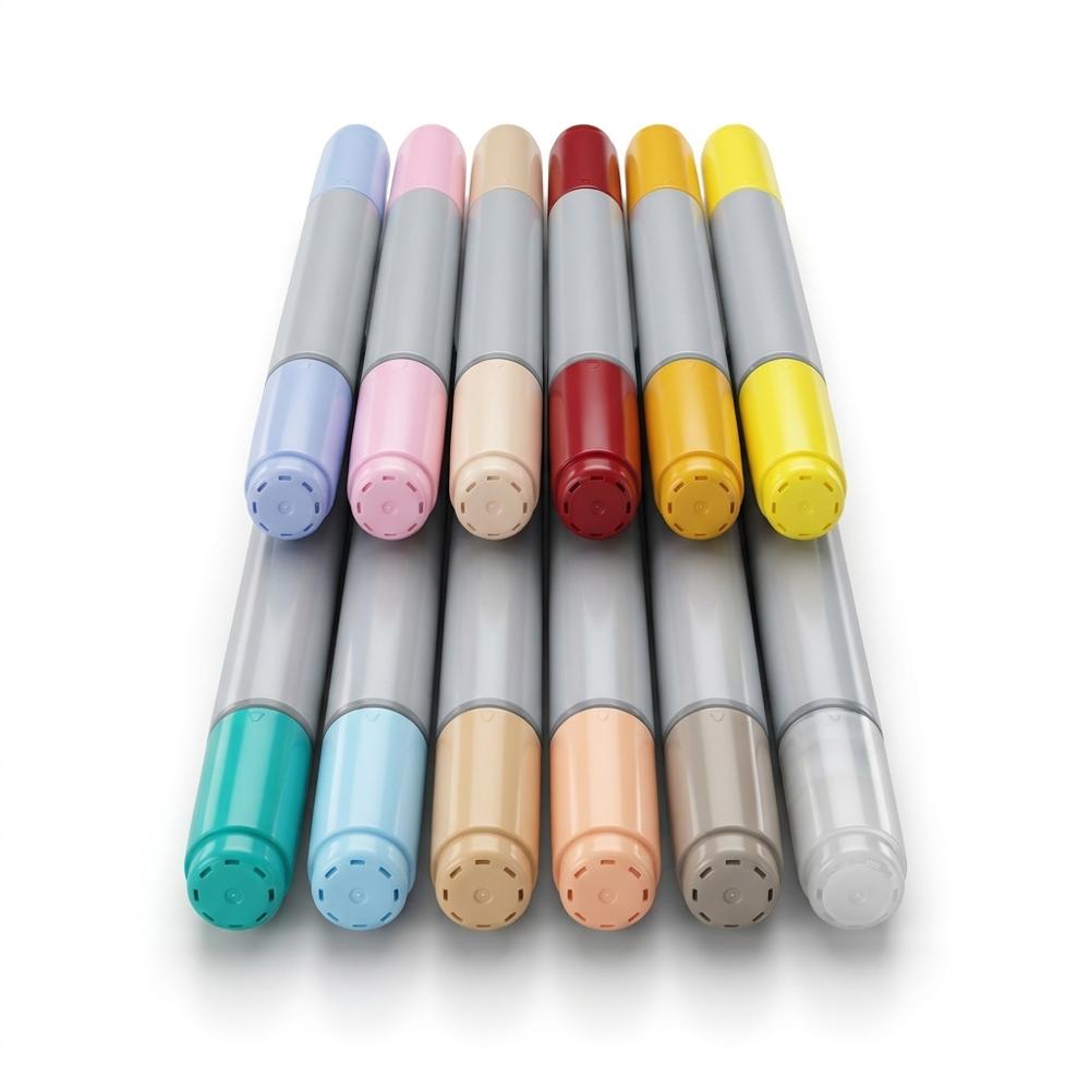 entry-level professional marker set paired with a beginner illustration guide