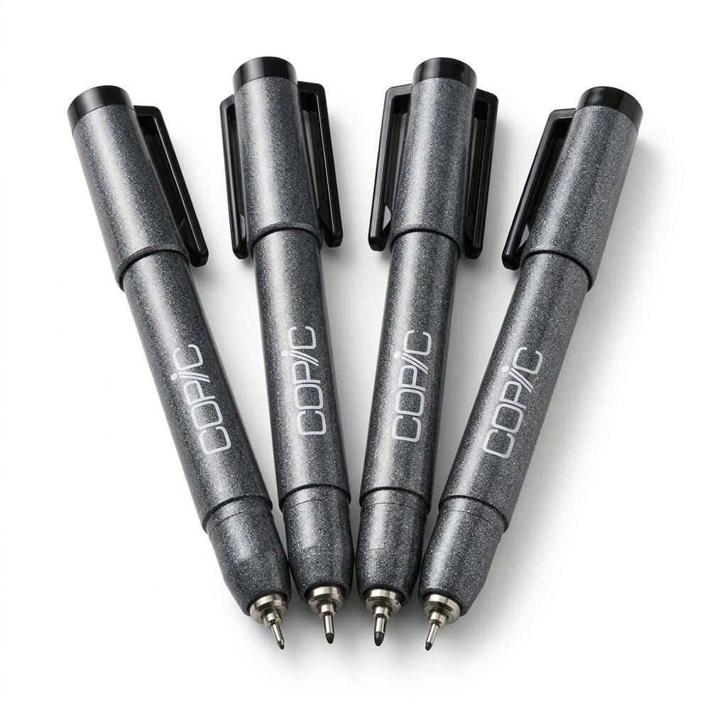 waterproof pigment liner pens for line art that survives alcohol ink