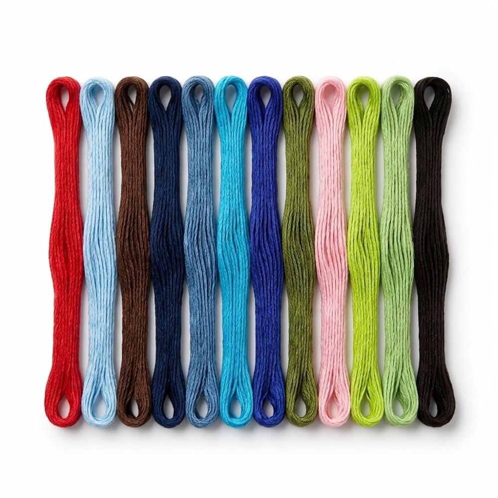 Colorful Embroidery Thread Pack