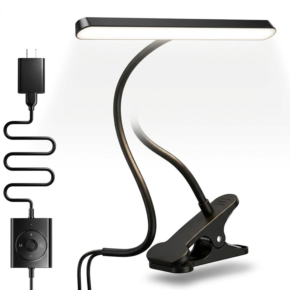 wide clip-on LED bar light for long stringing sessions