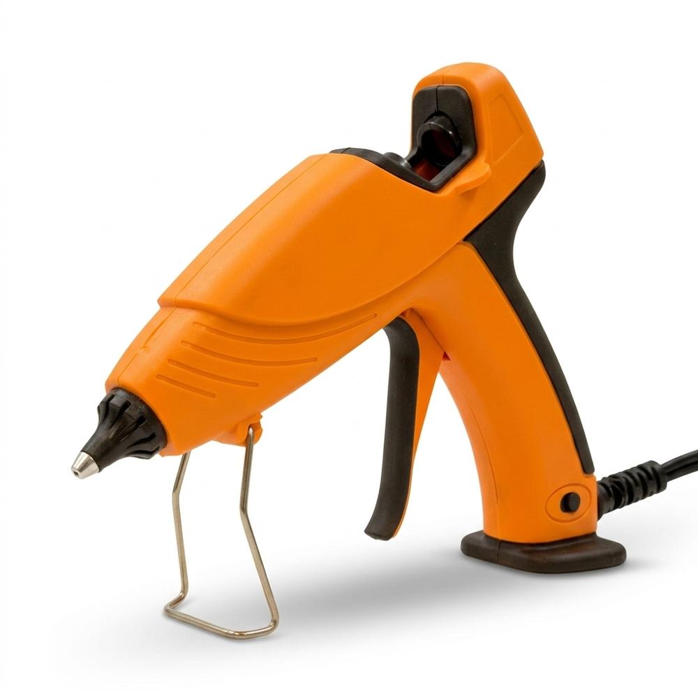 full-size dual-temperature hot glue gun for pinecones and faux accents