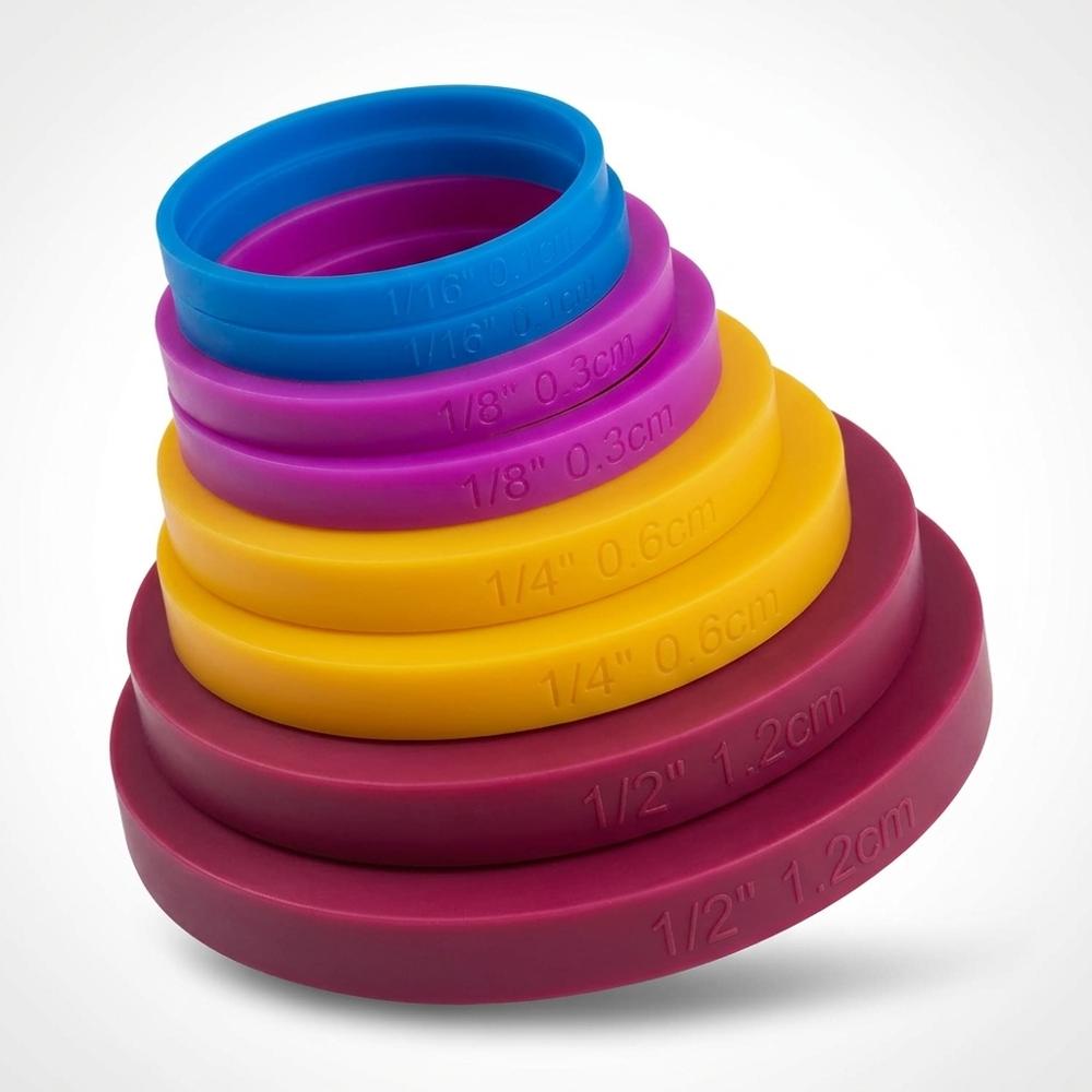 Silicone Rolling Pin Thickness Rings