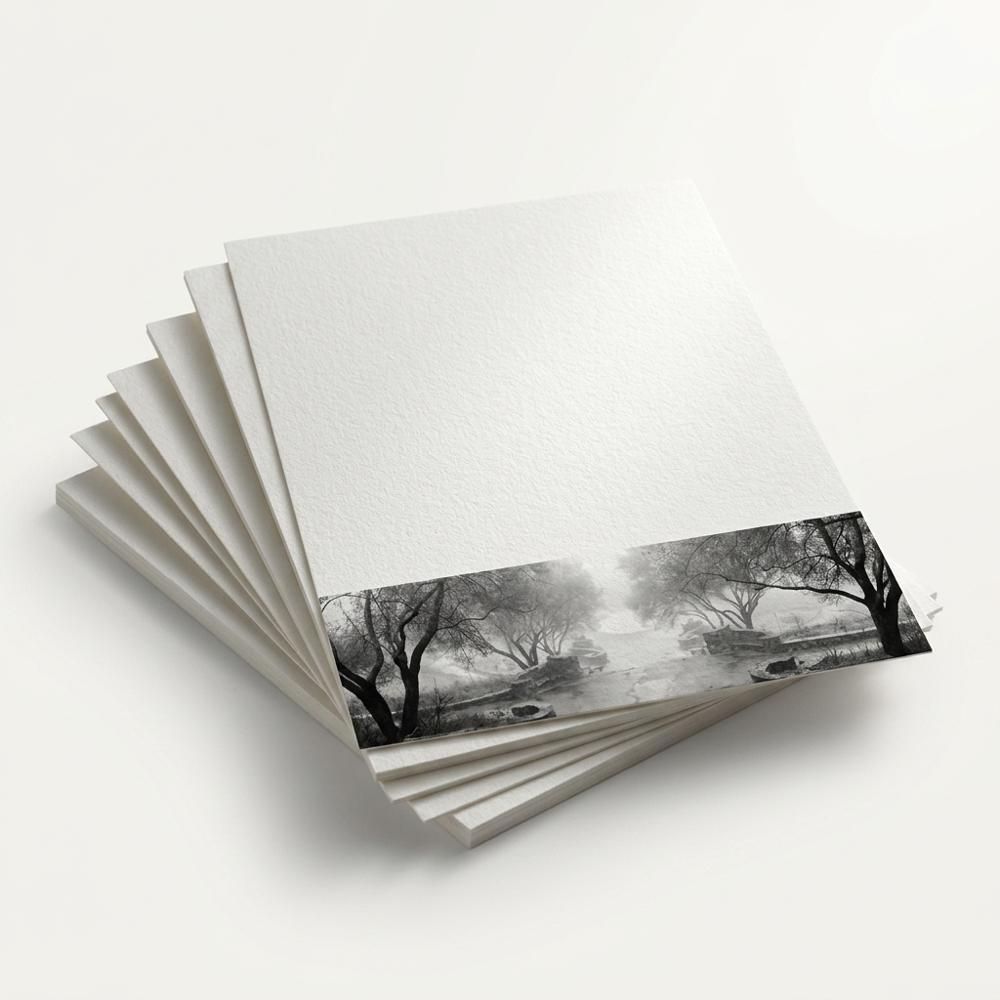 unbuffered 100% cotton paper for hand-coated iron printing