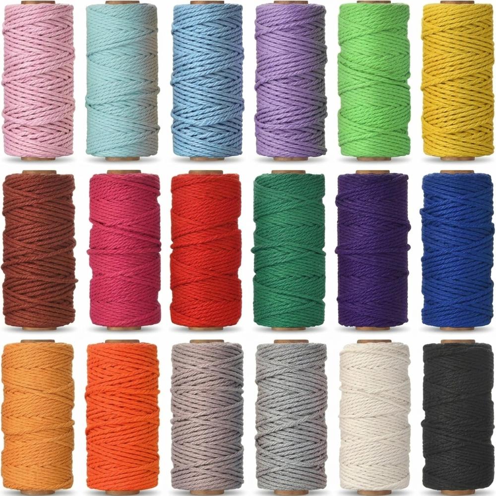 Colorful Cotton Macramé Cord Kit