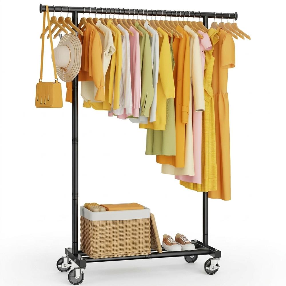 Portable Rolling Clothes Rack