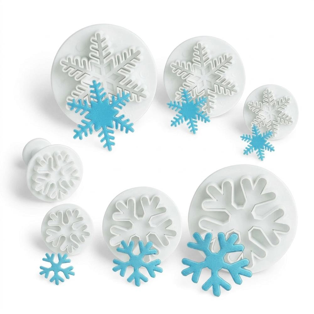 Snowflake Fondant Plunger Cutters