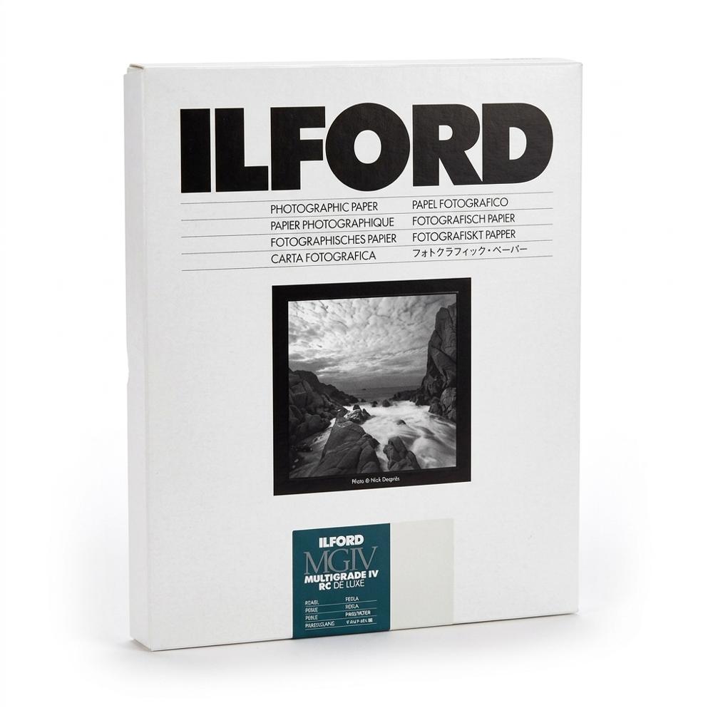 black-and-white resin-coated darkroom paper used as an in-camera negative