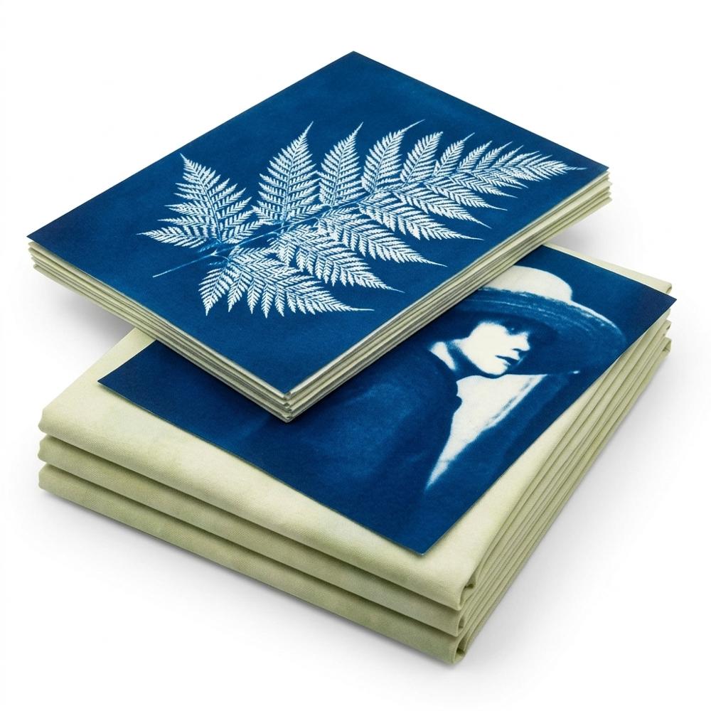 pre-sensitized cotton fabric sheets for sun printing on textiles