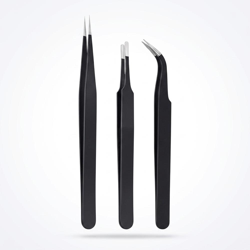 Precision Anti-Static Tweezers Set